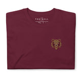Bournemouth Inspired Geometric Bear Embroidered Football T-Shirt