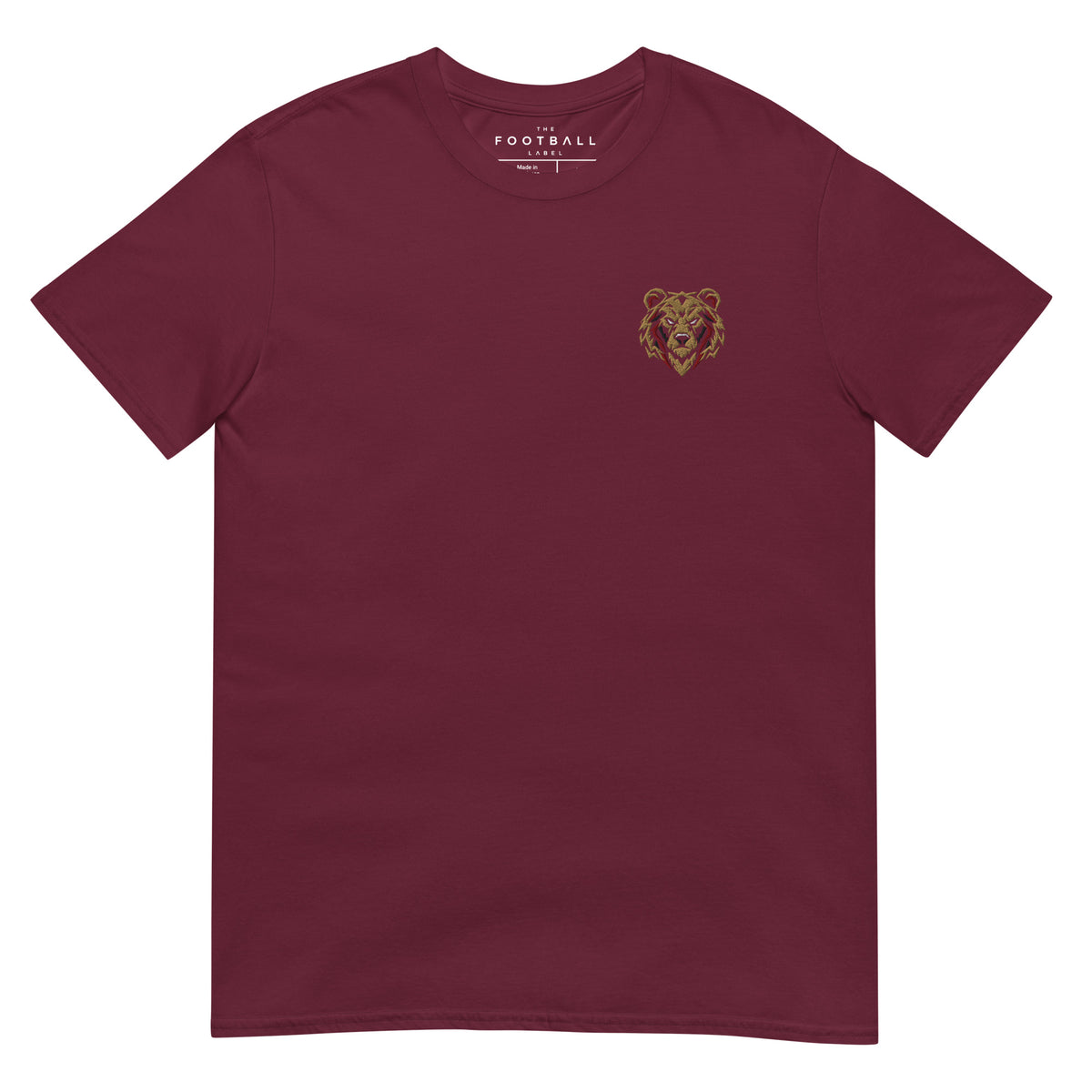 Bournemouth Inspired Geometric Bear Embroidered Football T-Shirt