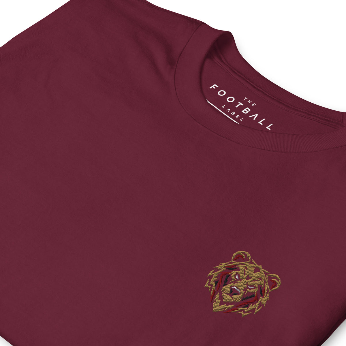 Bournemouth Inspired Geometric Bear Embroidered Football T-Shirt