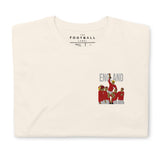 England 1966 World Cup Winners Embroidered Football T-Shirt in natural, front view