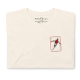 Thierry Henry Inspired Arsenal King Card Embroidered Football T-Shirt in natural, front view
