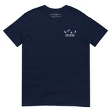 Chelsea Scarf Embroidered Football T-Shirt in navy, alternate front view