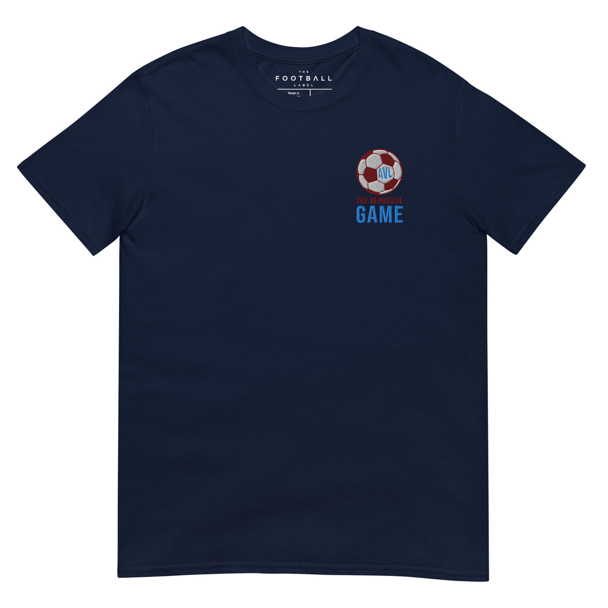 Aston Villa Beautiful Game Embroidered Football T-Shirt