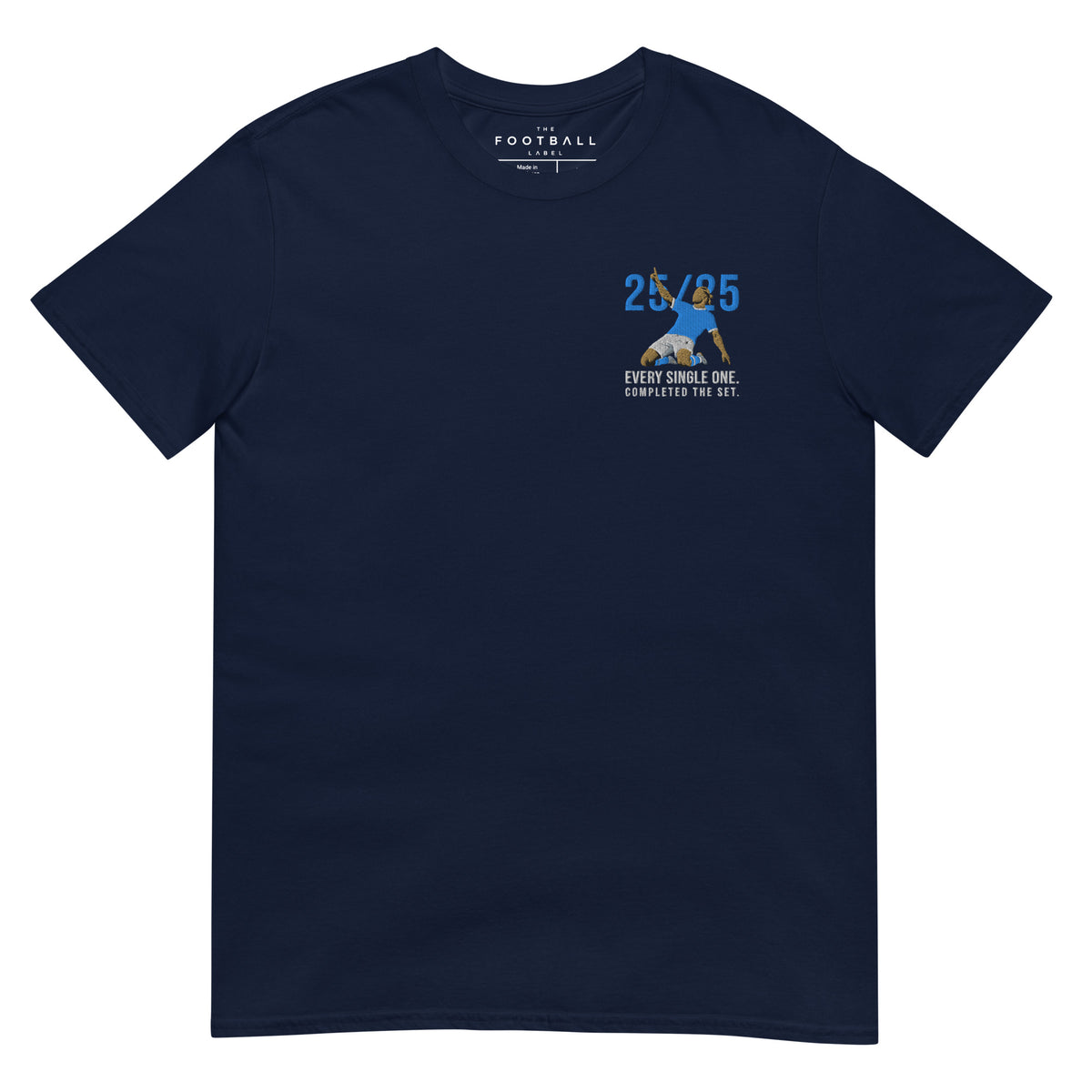 Erling Haaland — 25/25 Completed The Set Embroidered Football T-Shirt