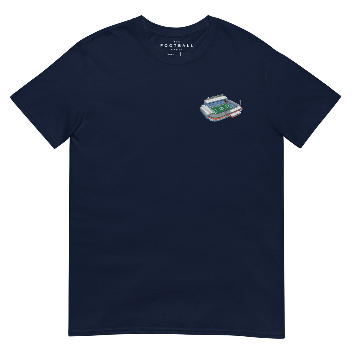 Elland Road Inspired Leeds United Embroidered Football T-Shirt