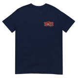 Nottingham 1865 retro embroidered football T-shirt in Navy