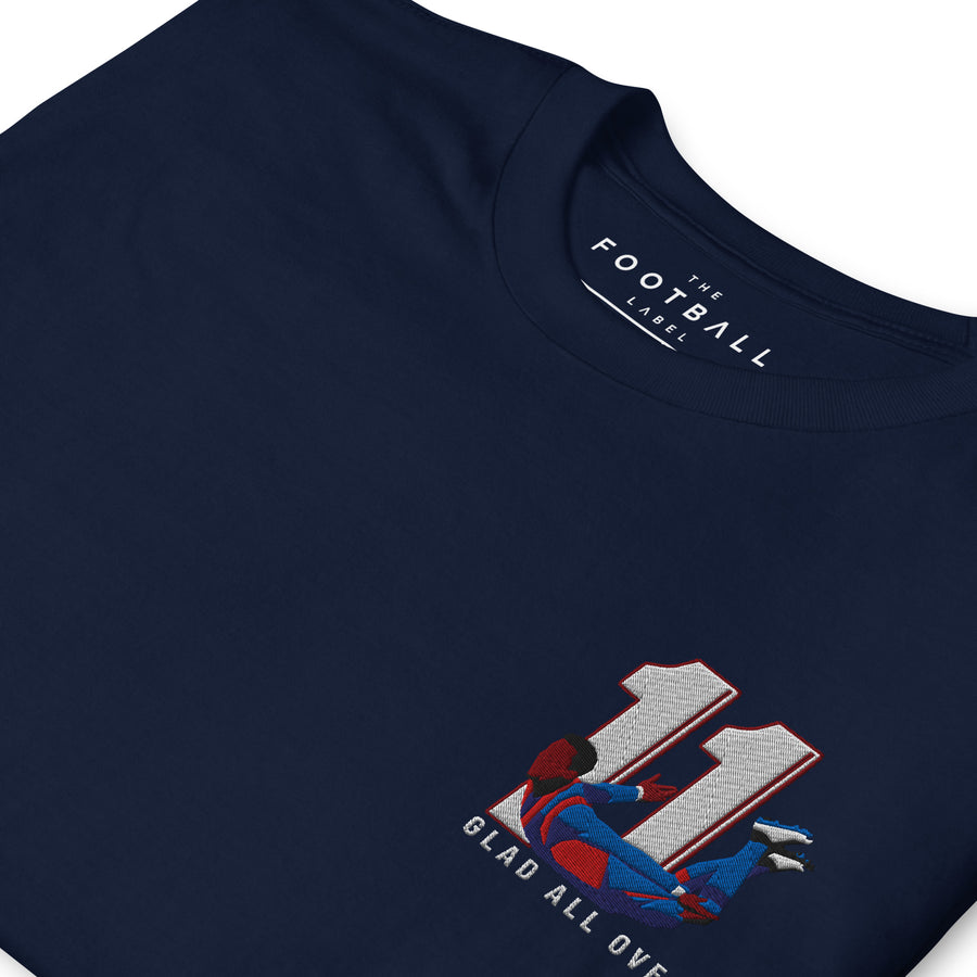 Wilfried Zaha Inspired Crystal Palace Embroidered Football T-Shirt