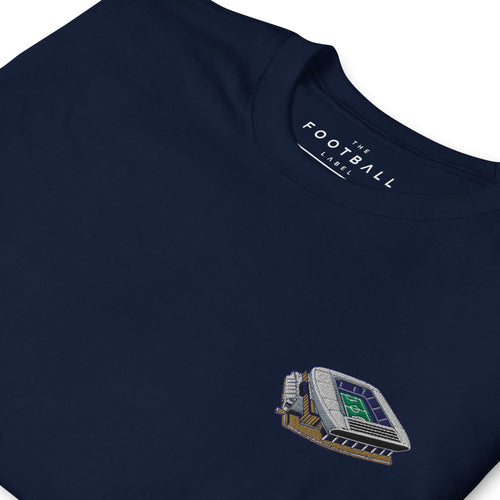 Hill Dickinson Stadium Inspired Everton Embroidered Football T-Shirt