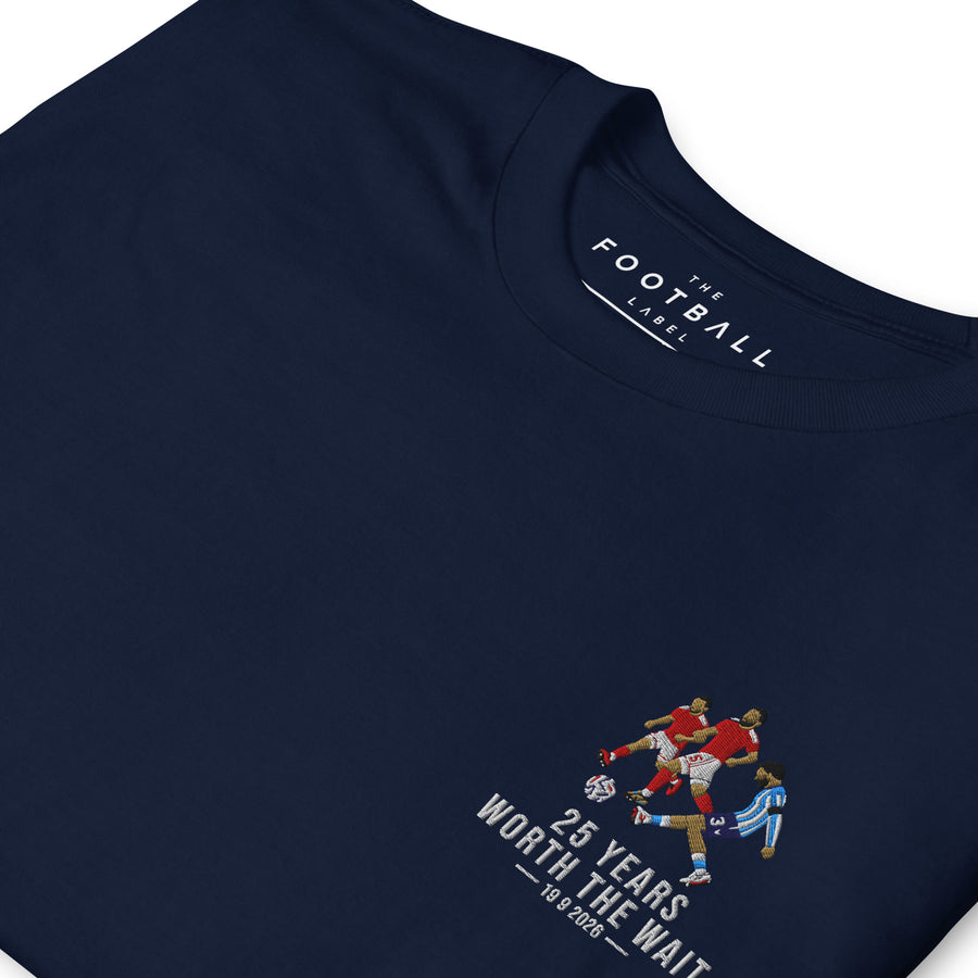 Coventry City — 25 Years Worth the Wait Embroidered Football T-Shirt