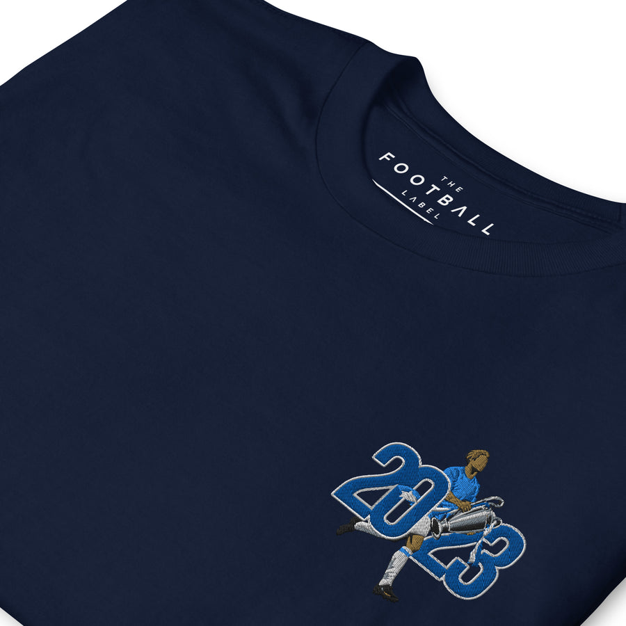 Kevin De Bruyne — 2023 European Champions Manchester City Inspired Embroidered Football T-Shirt