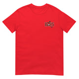 Nottingham 1865 retro embroidered football T-shirt in Red