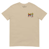 England v Colombia 1998 Embroidered Football T-Shirt in sand, alternate front view