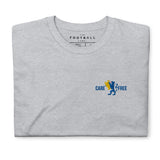 Chelsea Carefree Embroidered Football T-Shirt in sport grey, front view