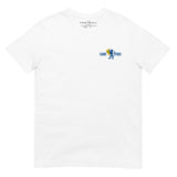 Chelsea Carefree Embroidered Football T-Shirt in white, alternate front view