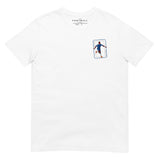 Didier Drogba Inspired Chelsea King Card Embroidered Football T-Shirt in white, alternate front view
