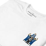 Chelsea Champions 04/05 Embroidered Football T-Shirt in white, close-up of design