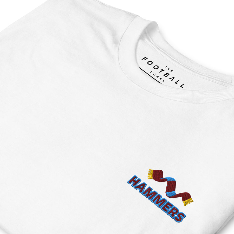 West Ham Scarf Embroidered Football T-Shirt