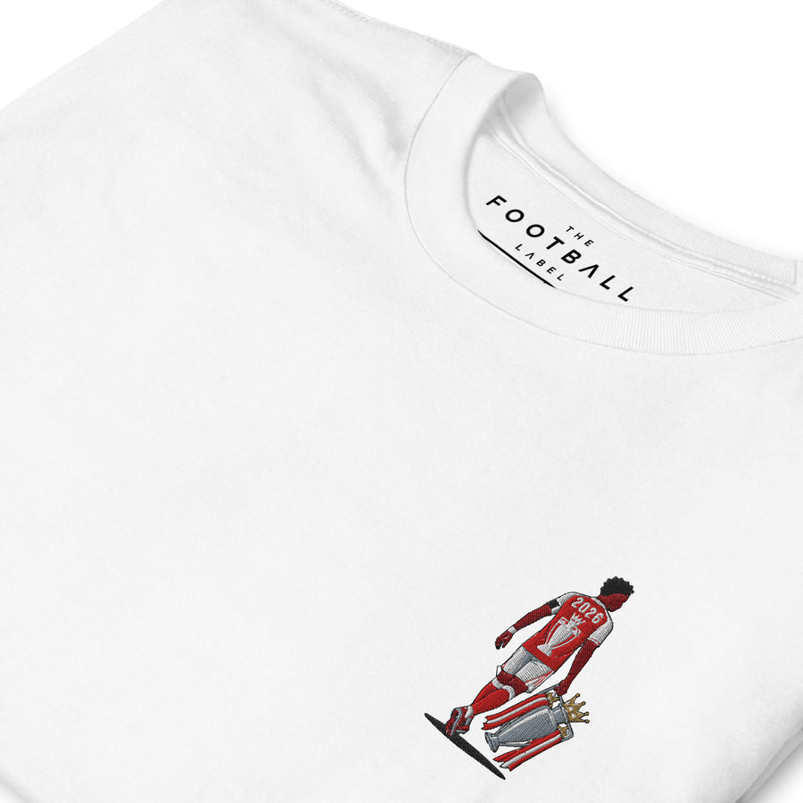 Bukayo Saka Inspired Arsenal Rising Champion Embroidered Football T-Shirt