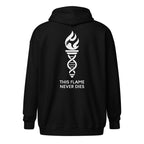 LFC This Flame Never Dies Zip Hoodie-Prism and Ink