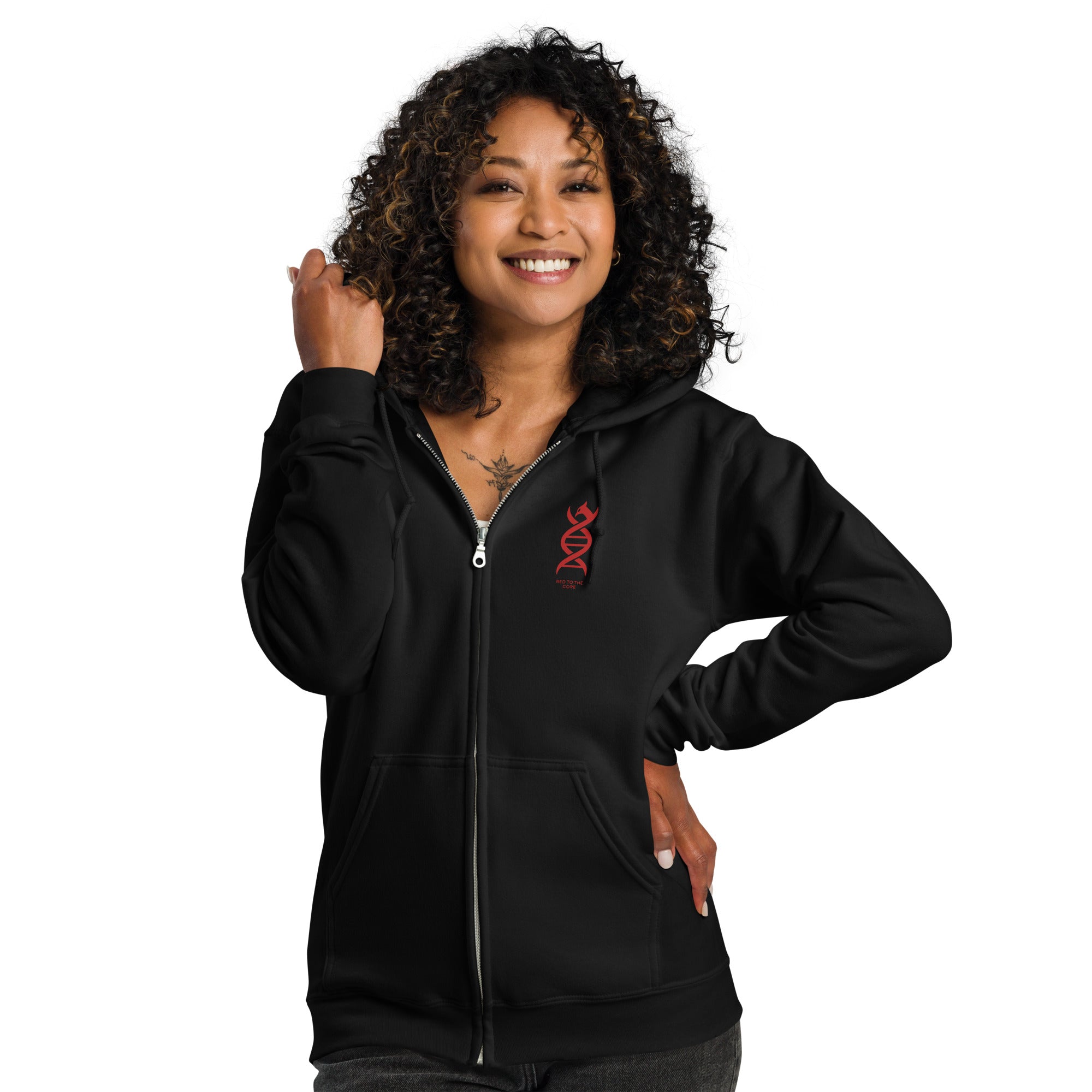 LFC Red To The Core DNA Zip Hoodie-Prism and Ink