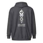 LFC This Flame Never Dies Zip Hoodie-Prism and Ink