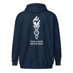 LFC This Flame Never Dies Zip Hoodie-Prism and Ink