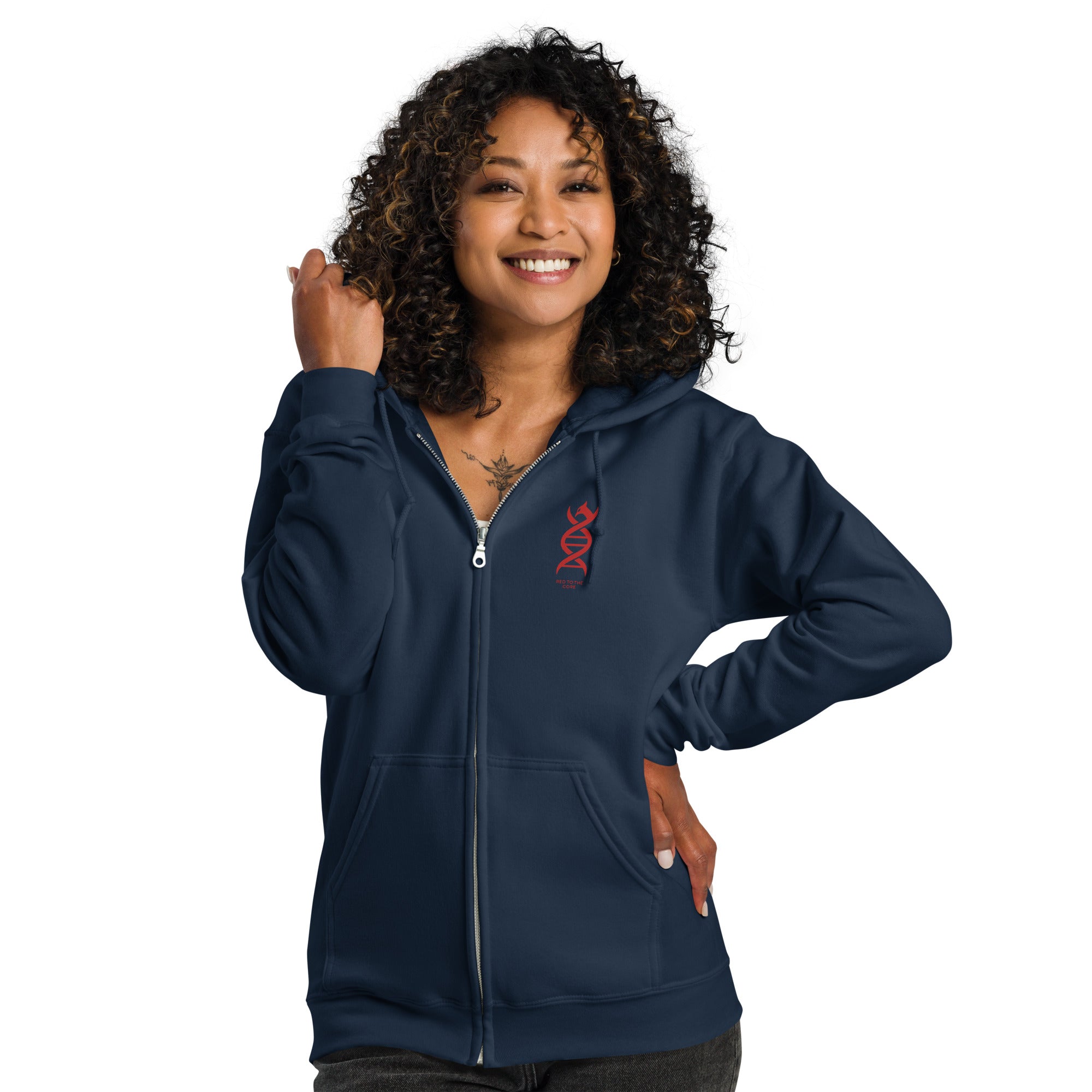 LFC Red To The Core DNA Zip Hoodie-Prism and Ink