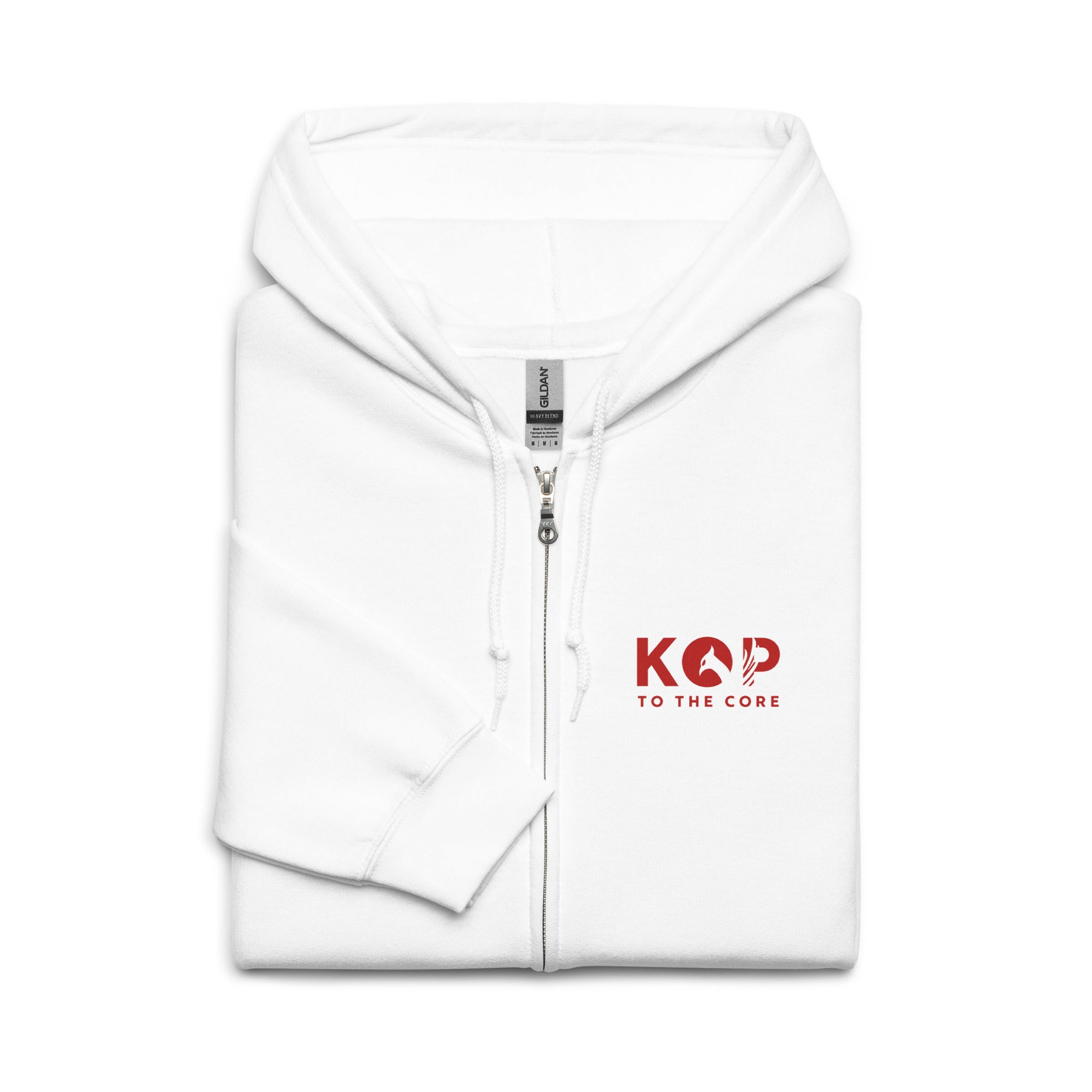 LFC Kop To The Core Zip Hoodie-Prism and Ink
