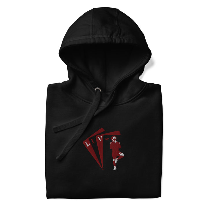Mohamed Salah Inspired Liverpool King Embroidered Football Hoodie