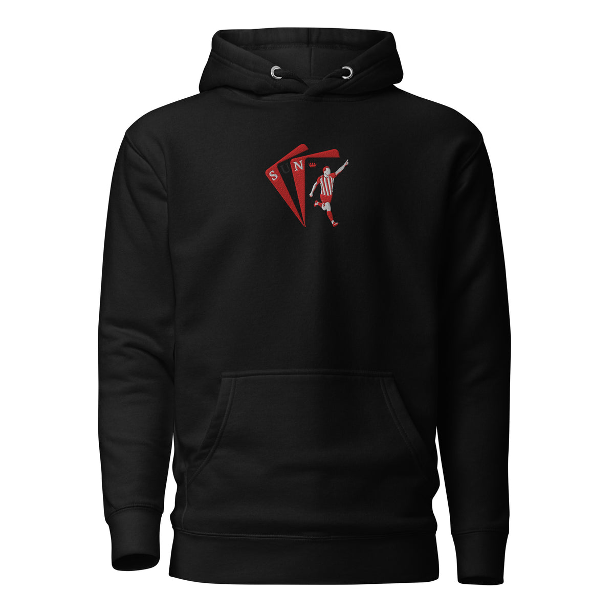 Granit Xhaka Inspired Sunderland King Embroidered Football Hoodie