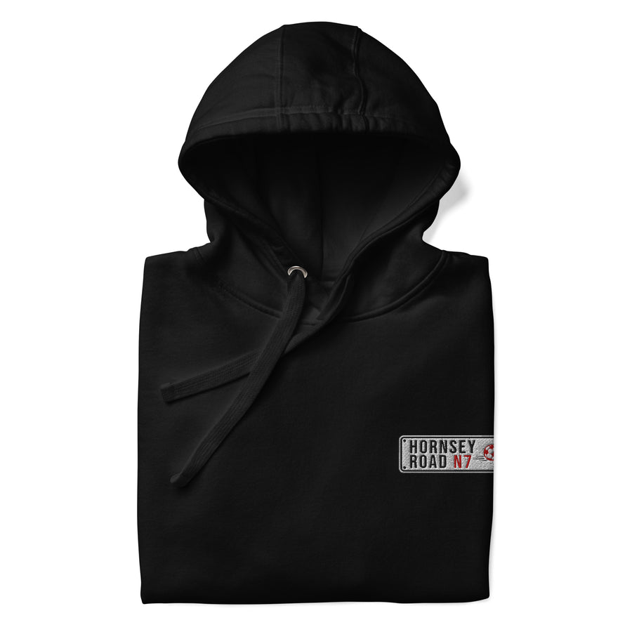 Arsenal Street Sign Embroidered Football Hoodie