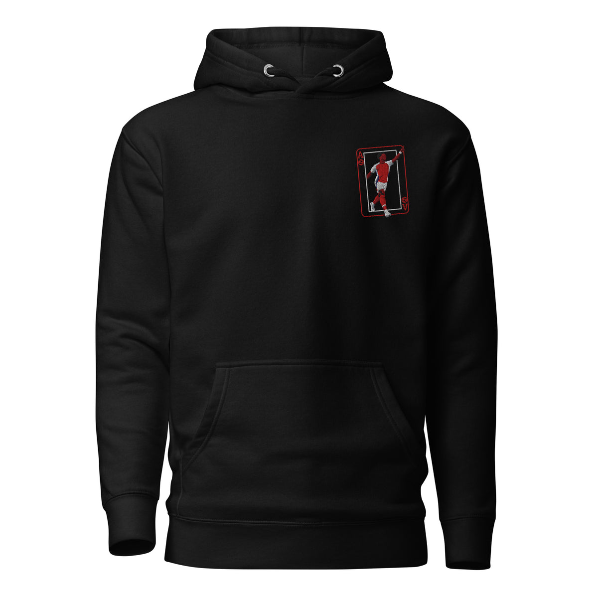 Bukayo Saka — Ace of Clubs Arsenal Inspired Embroidered Football Hoodie
