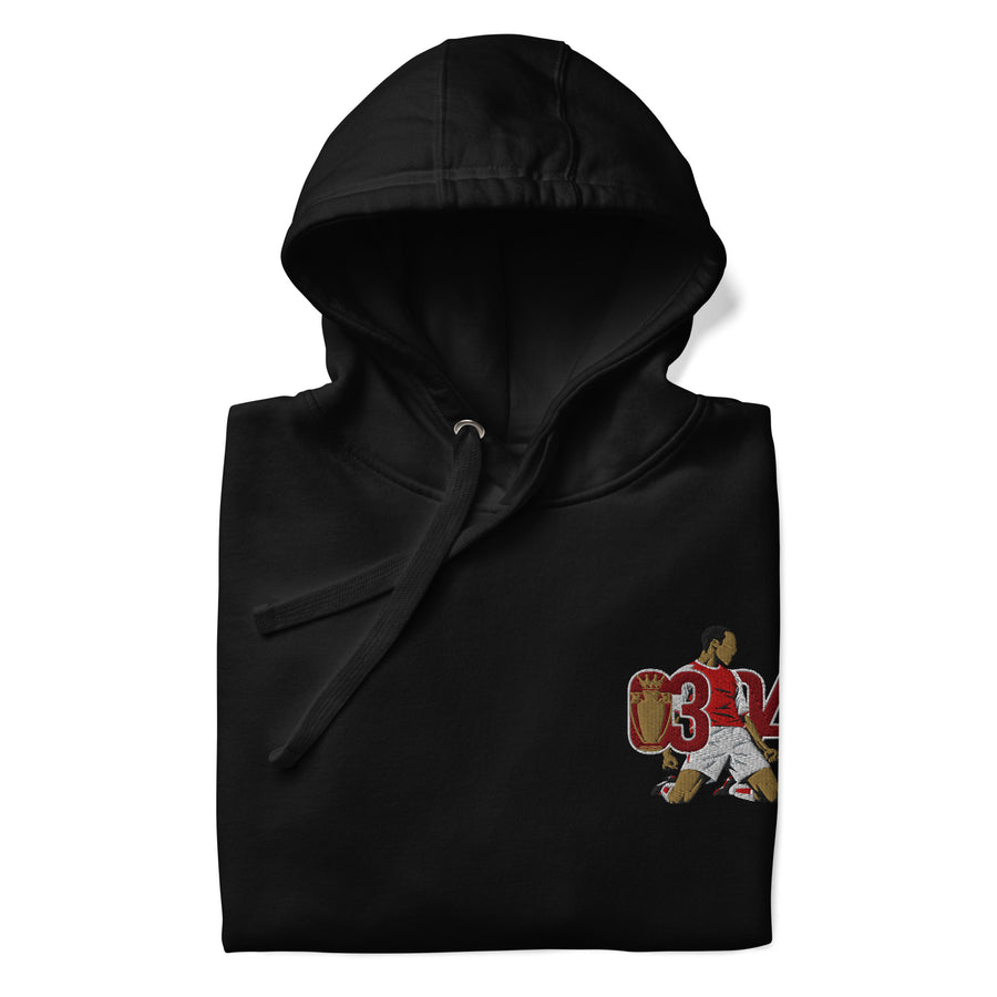 Arsenal 03/04 — Undefeated Embroidered Football Hoodie