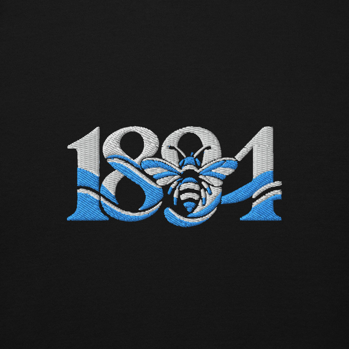 Manchester 1894 Worker Bee embroidered football hoodie in Black