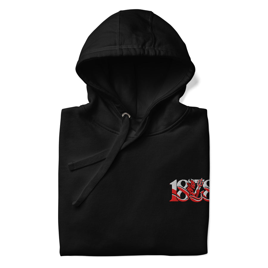 Manchester United 1878 Red Devil Heritage Embroidered Football Hoodie