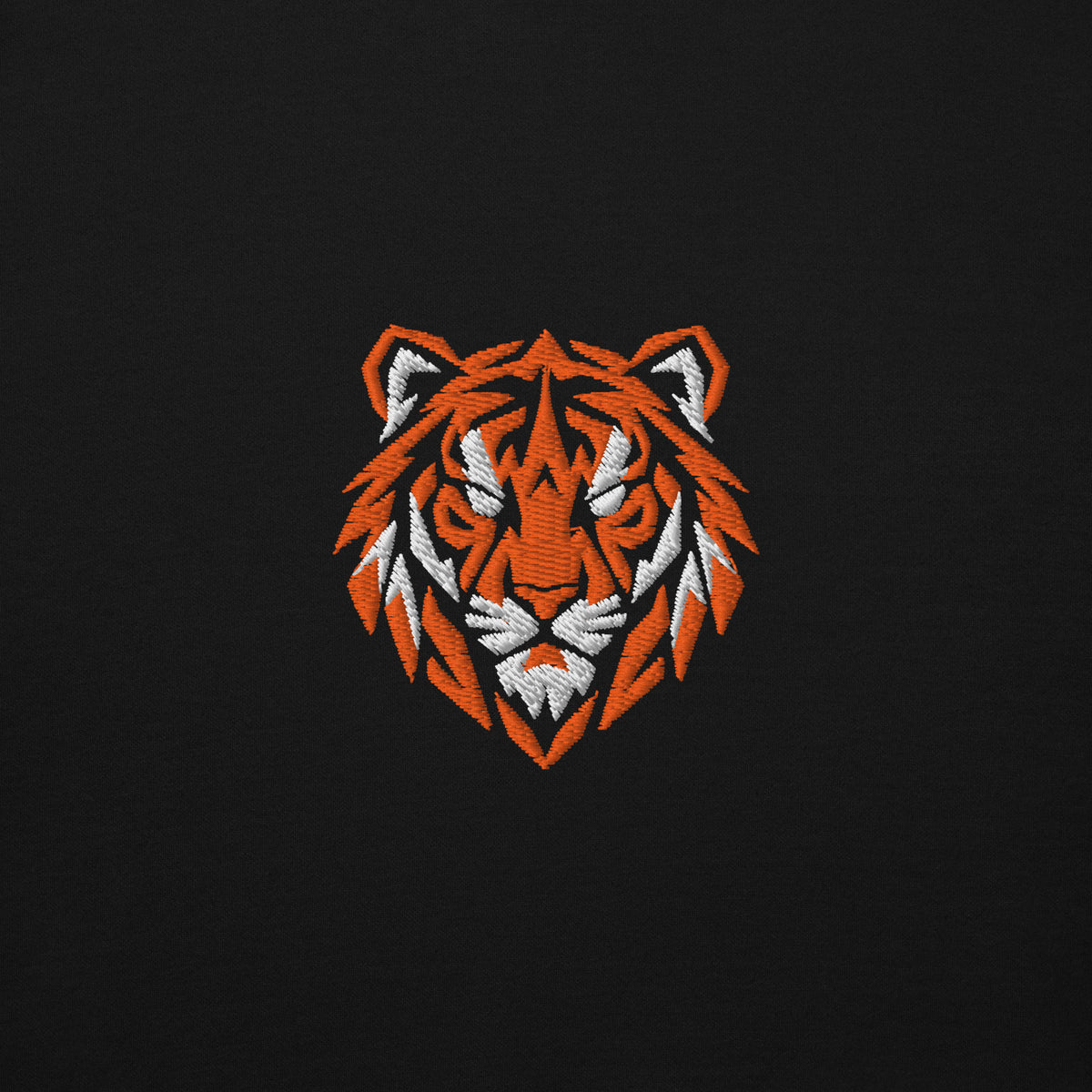 Black Hull City inspired geometric tiger football hoodie