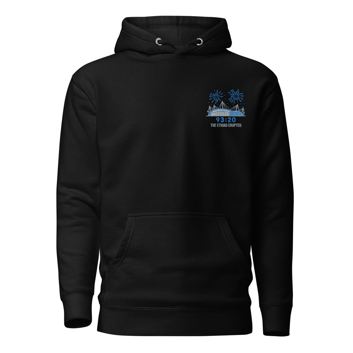 Time to Celebrate 93:20 Embroidered Football Hoodie