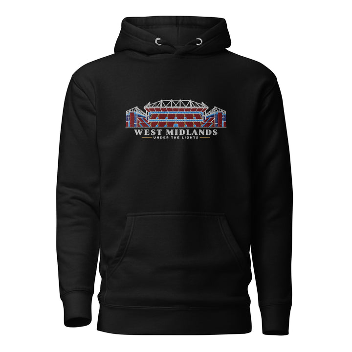 Aston Villa Inspired Under The Lights Embroidered Football Hoodie