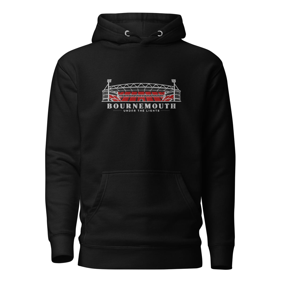 Bournemouth Inspired Under The Lights Embroidered Football Hoodie