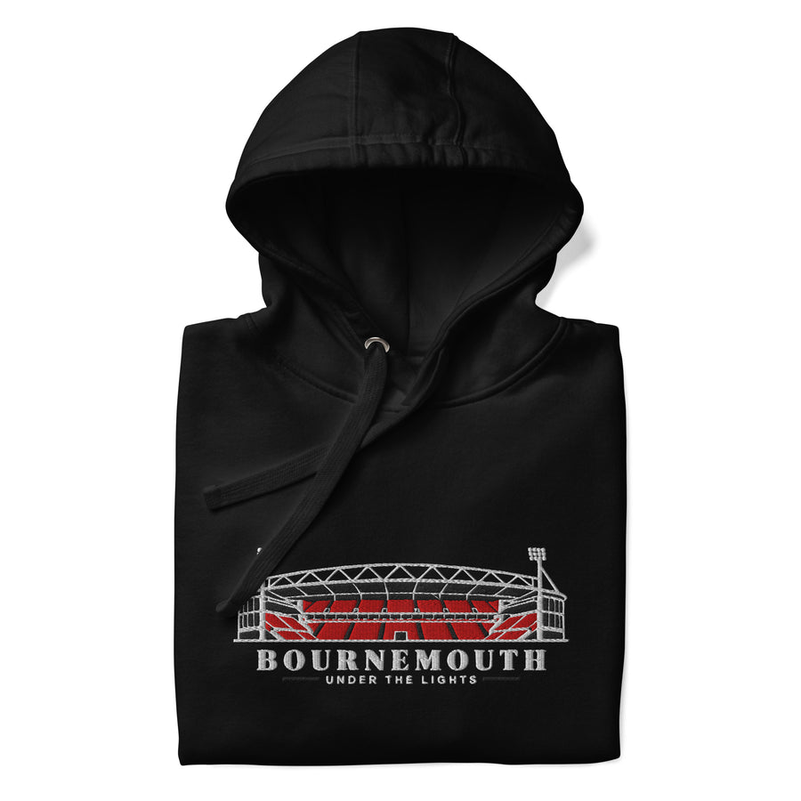 Bournemouth Inspired Under The Lights Embroidered Football Hoodie