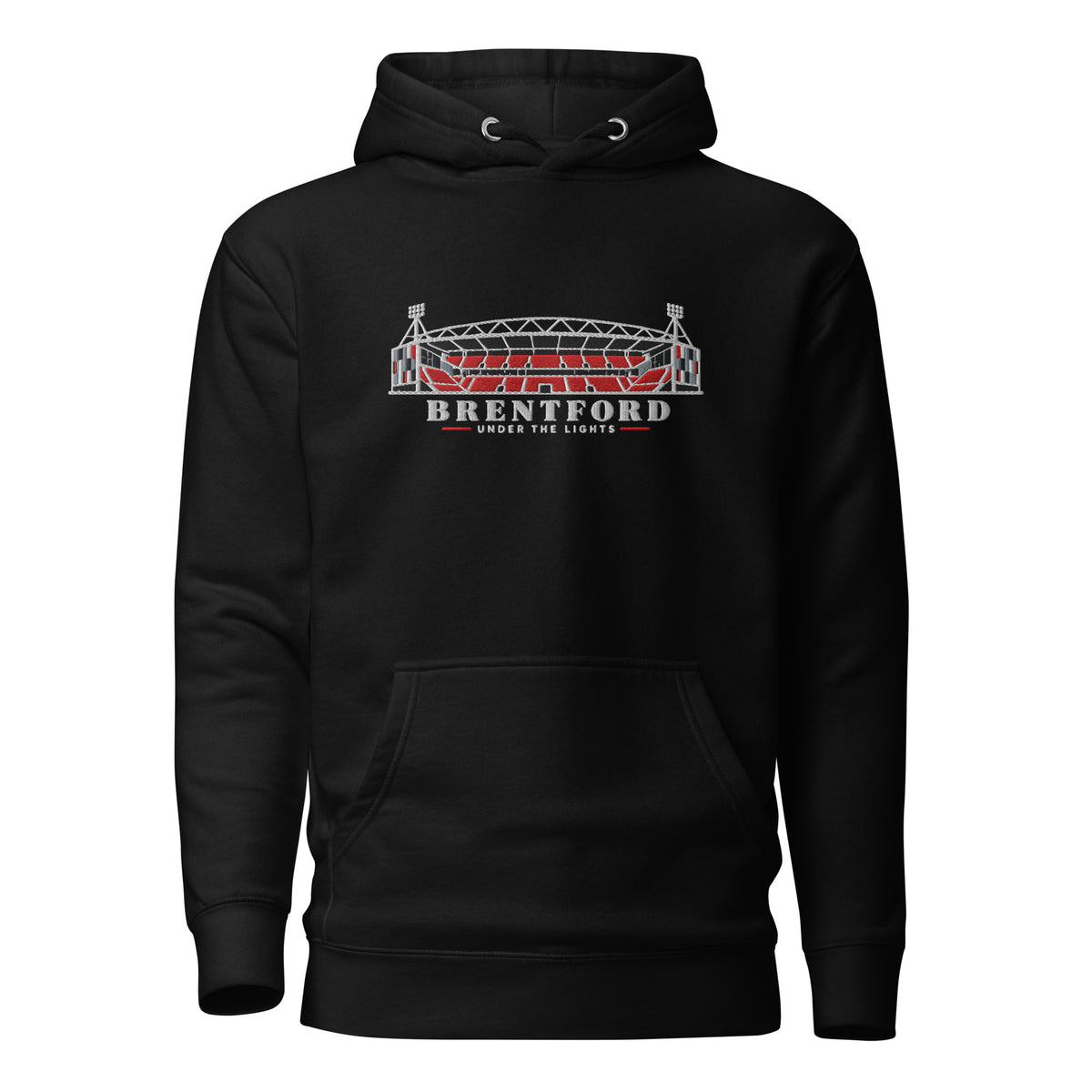 Brentford Inspired Under The Lights Embroidered Football Hoodie