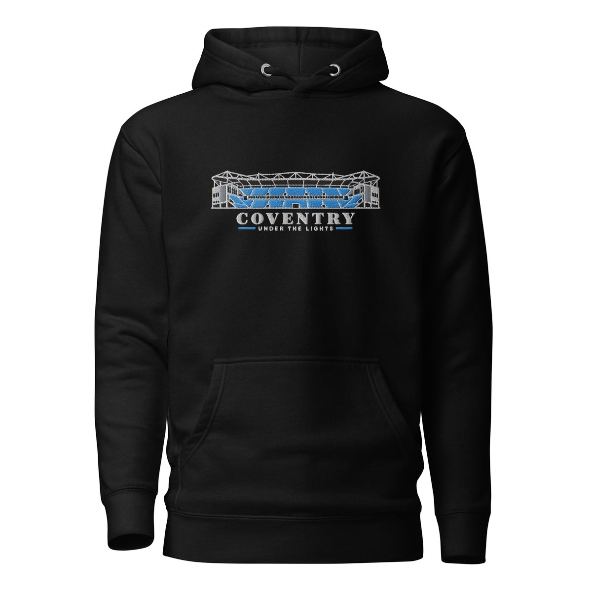 Coventry City Inspired Under The Lights Embroidered Football Hoodie