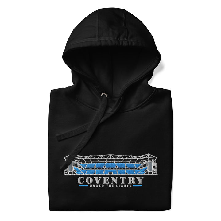 Coventry City Inspired Under The Lights Embroidered Football Hoodie