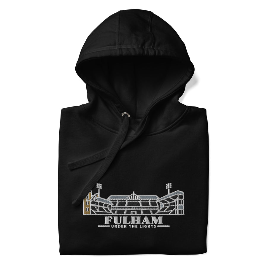 Fulham Inspired Under The Lights Embroidered Football Hoodie