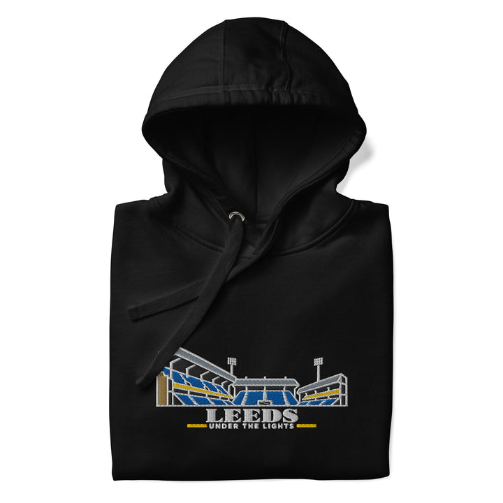 Leeds United Inspired Under The Lights Embroidered Football Hoodie