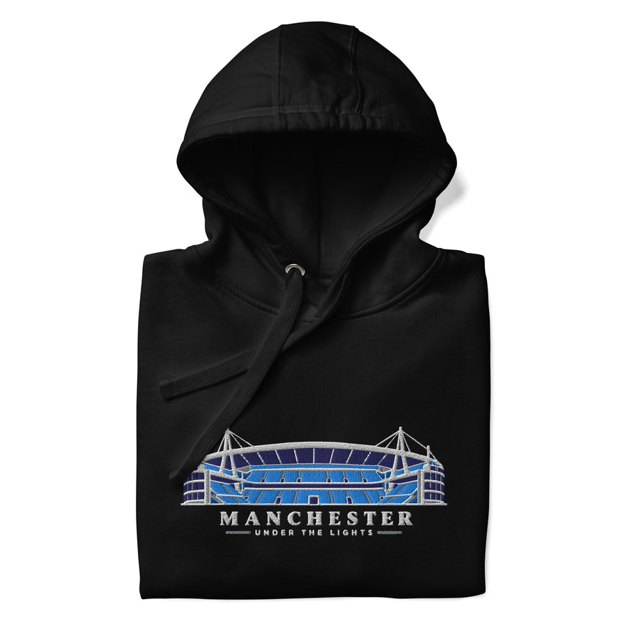 Manchester City Inspired Under The Lights Embroidered Football Hoodie