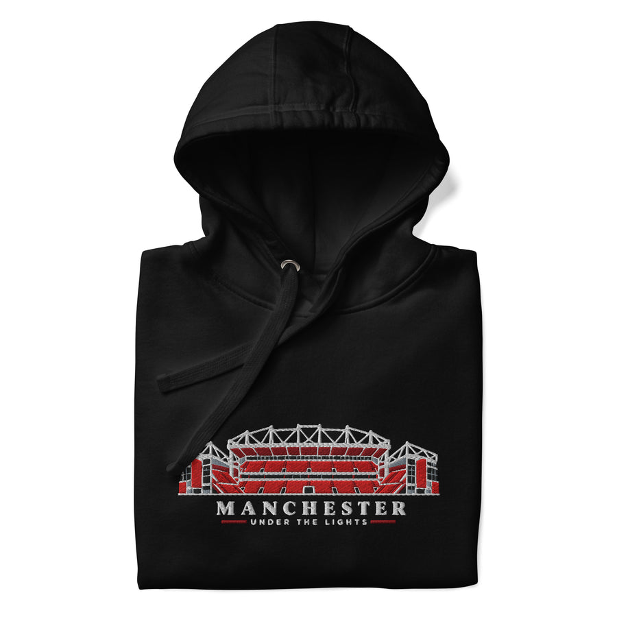 Manchester United Inspired Under The Lights Embroidered Football Hoodie