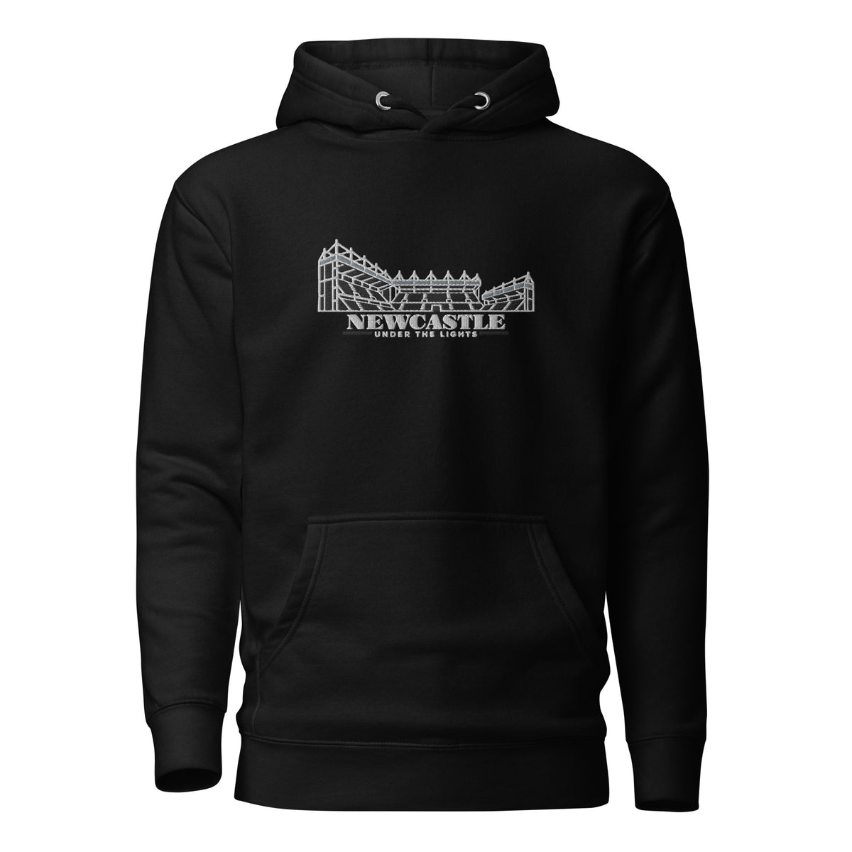 Newcastle United Inspired Under The Lights Embroidered Football Hoodie