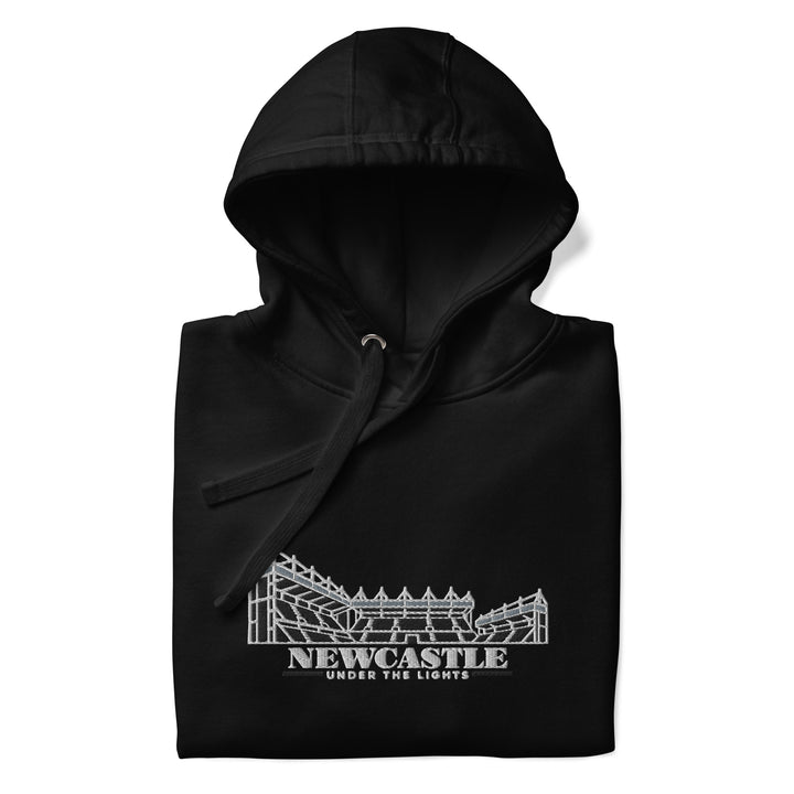 Newcastle United Inspired Under The Lights Embroidered Football Hoodie