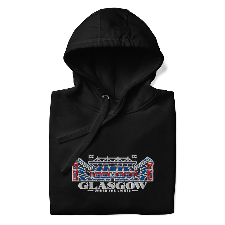Rangers Inspired Under The Lights Embroidered Football Hoodie